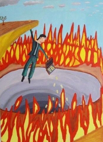 L'HOMME ET L'ARGENT - Peinture - Jean Paul Claro L'HOMME ET L'ARGENT - Peinture - Jean Paul Claro