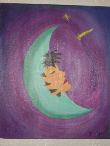 L'artiste dcallejon - la lune vernis