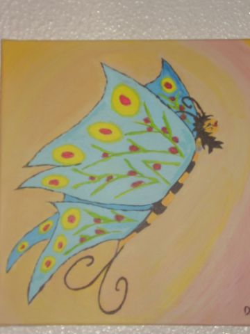 L'artiste dcallejon - le papillon bleu