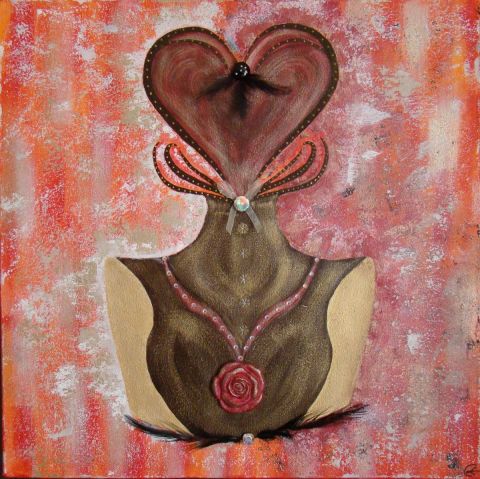Le Coeur de La Rose - Peinture - Les Creations de Karen