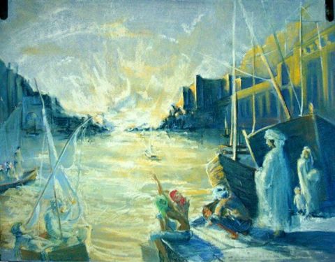 Orient - Peinture - Alexandra Domnec Orient - Peinture - Alexandra Domnec