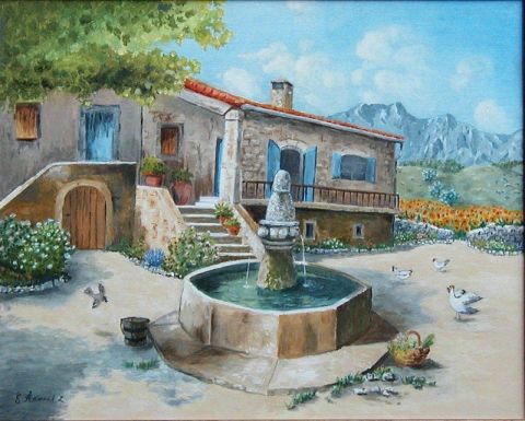 Mas en Provence - Peinture - Armand Evelyne 