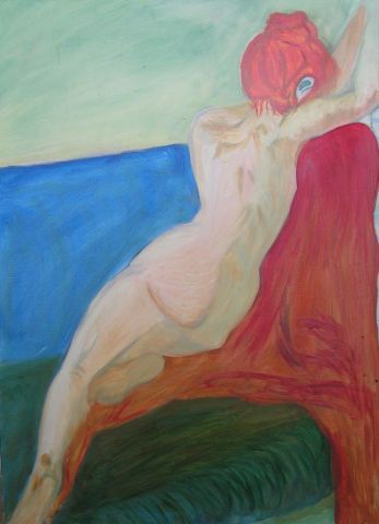 Femme nue - Peinture - Chane