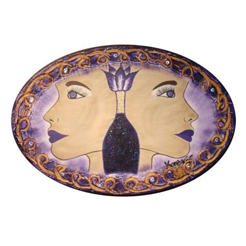 Une pour Deux - Peinture - Les Creations de Karen Une pour Deux - Peinture - Les Creations de Karen