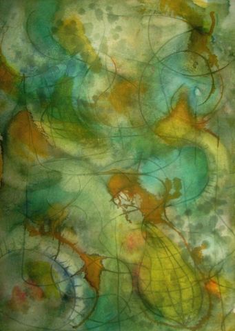 Monde perdu - Peinture - Corinne Salou