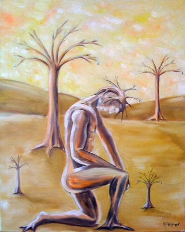 La Semeuse diptyque (partie B) - Peinture - Antonio Chacon La Semeuse diptyque (partie B) - Peinture - Antonio Chacon