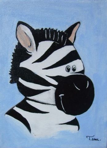 zebre - Peinture - Tiffany BAHRI