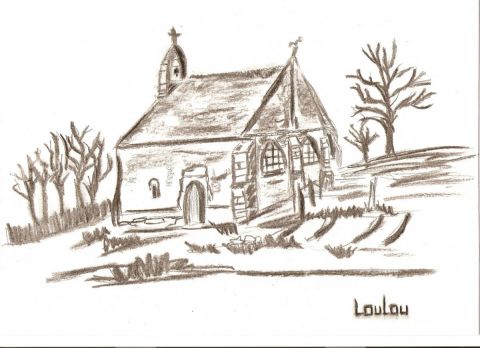 L'artiste LouLou Patchouli - chapelle de la Bogeraie