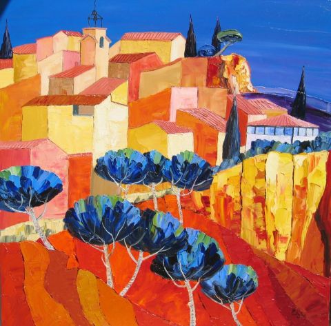 Roussillon - Peinture - Julie PIOCH