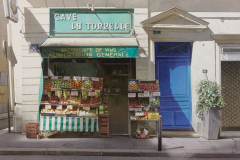 L'artiste Thierry Duval - L'épicier du coin de la rue de Seine