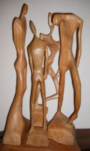 Sculpture de Nai: réunion à quatre