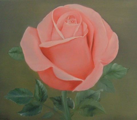 rose - Peinture - bchira arfaoui