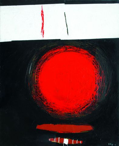 L'artiste said raji - soleil  rouge