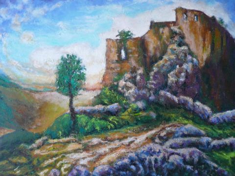 ruines cathares ( 2 )  - Peinture - casc art