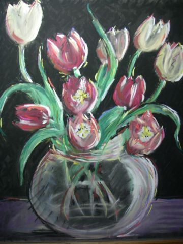 tulipes - Peinture - ljn