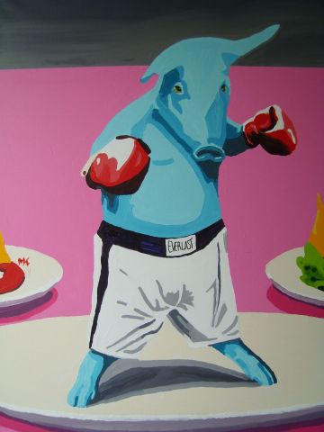 Eat me if you can - Peinture - KAHOUADJI