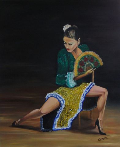 flamenco 1 - Peinture - Amilcar