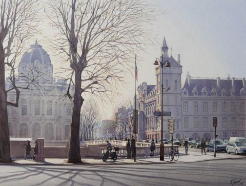 L'artiste Thierry Duval - Le Palais de justice L'artiste Thierry Duval - Le Palais de justice