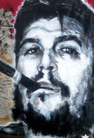 L'artiste fabio - le Che acrylique sur papier