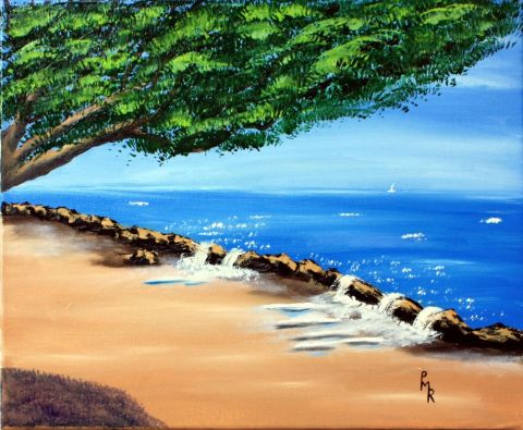 Sur la plage abandonnée ... - Peinture - Pierre MARTIN Sur la plage abandonnée ... - Peinture - Pierre MARTIN