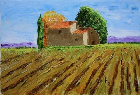 Sillons d'automne - Peinture - Pierre MARTIN Sillons d'automne - Peinture - Pierre MARTIN