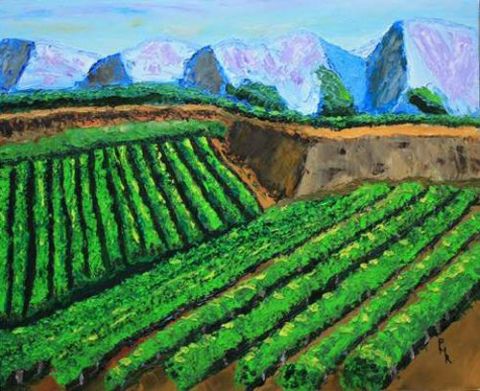 Peinture : Le temps des vendanges - Pierre MARTIN Peinture : Le temps des vendanges - Pierre MARTIN