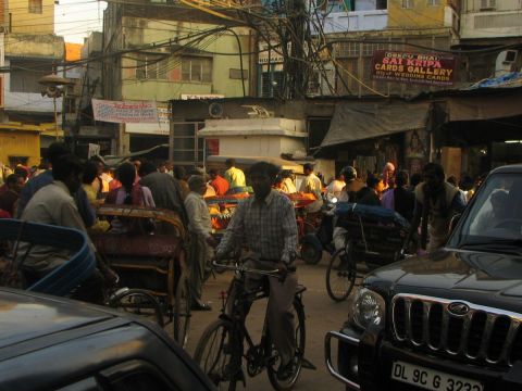 Traffic de rue à Old Delhi, Inde - Photo - Doriane Metz