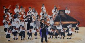 Voir le détail de cette oeuvre: L'orchestre des jeunes enfants