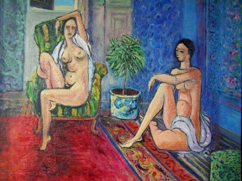 L'artiste Pierre Jourdam - Les deux femmes