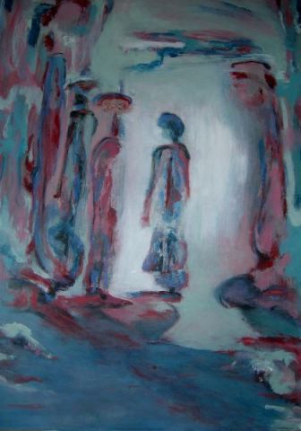 Caverne mystérieuse - Peinture - christineF Caverne mystérieuse - Peinture - christineF