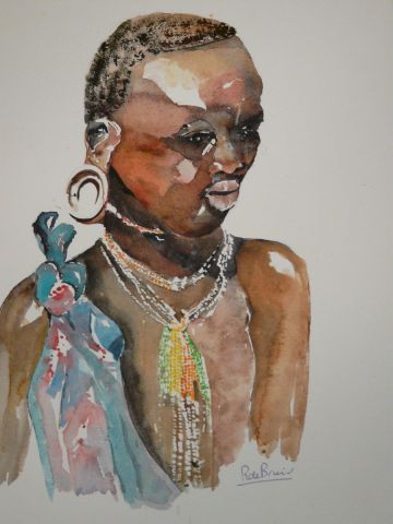 L'artiste atelier mauve - Ethiopien