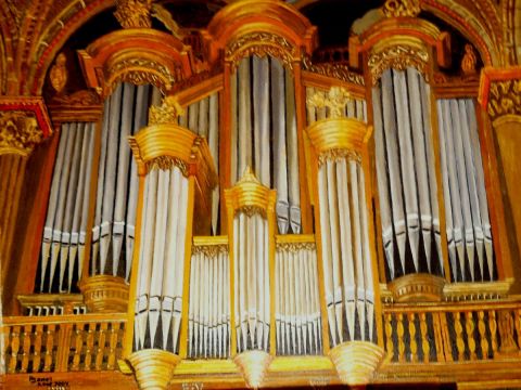 ORGUES DE L'EGLISE St GERMAIN - Peinture - alain janel ORGUES DE L'EGLISE St GERMAIN - Peinture - alain janel