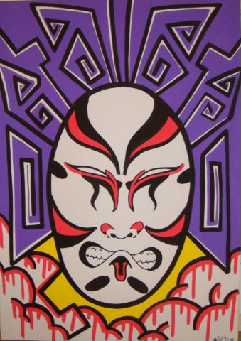 Kabuki - Peinture - N Troy