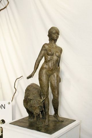 Louves ou protection mutuelle - Sculpture - Veronique Kalitventzeff