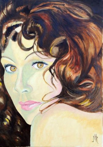 La belle inconnue - Peinture - Josette Rosemberck
