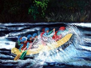 Voir le détail de cette oeuvre: Pays Basque- Rafting sur la Nive