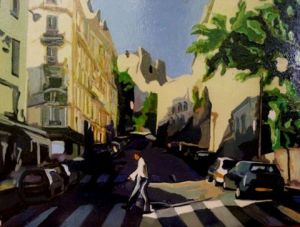 Voir cette oeuvre de jean-michel steinberg: traversée de paris