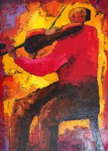 Voir cette oeuvre de Cendrine Pannier: le violoncelliste