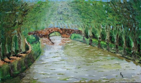 Au fil de l'eau - Peinture - Pierre MARTIN Au fil de l'eau - Peinture - Pierre MARTIN