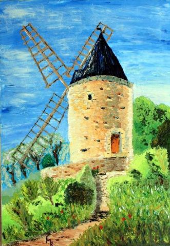 Peinture : Du côté de Graveson - Pierre MARTIN Peinture : Du côté de Graveson - Pierre MARTIN