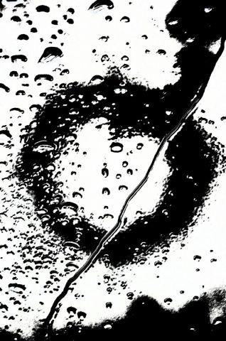 L'artiste N Troy - Silhouette dans la pluie