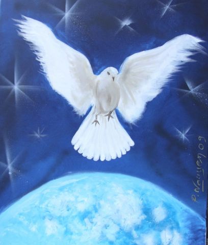 L'artiste patrick nguyen - la  paix  qui passe