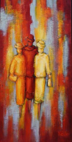 Shopping entre copines - Peinture - NICOLE BILES Shopping entre copines - Peinture - NICOLE BILES