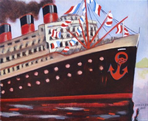 PAQUEBOT - Peinture - Robert Daniel SYRIEX PAQUEBOT - Peinture - Robert Daniel SYRIEX