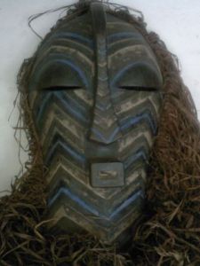 Sculpture de souve: masque Songhé