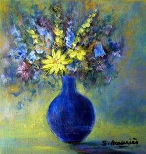 Voir le détail de cette oeuvre: Bouquet bleu et jaune