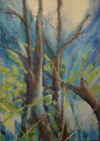 Les arbres - Peinture - Sandra Le Roux