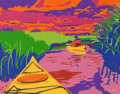 Sentier nautique - Peinture - PERREAULT Suzanne Sentier nautique - Peinture - PERREAULT Suzanne