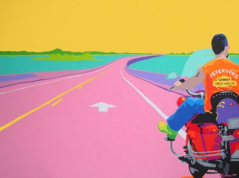 Route des vacances - Peinture - PERREAULT Suzanne Route des vacances - Peinture - PERREAULT Suzanne