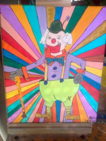 L'artiste mray30 - clown lumineux